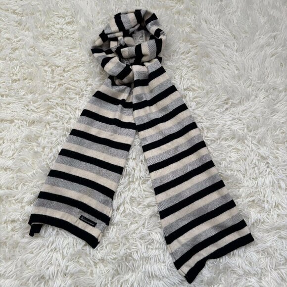 D&G Black and White Striped Scarf - Picture 3 of 9